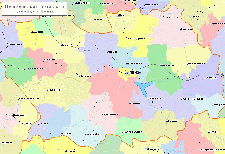 Карта осадков спасск пензенская область