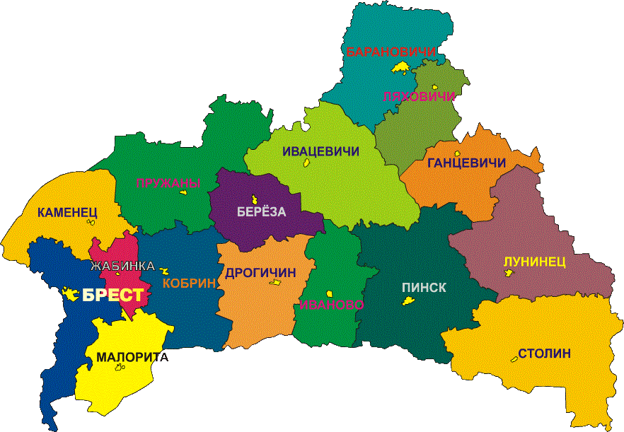 Карта брестского района со спутника