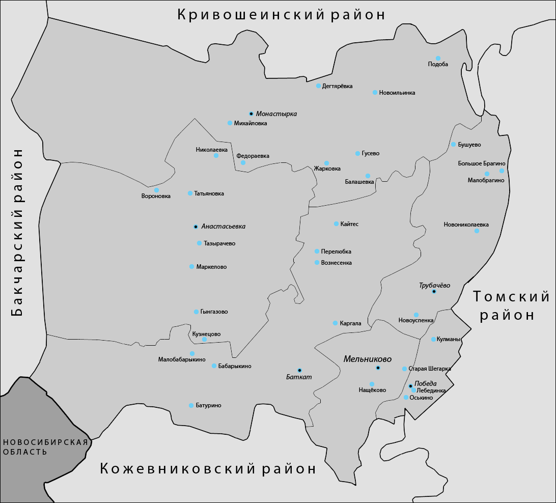 Оськино томская область карта